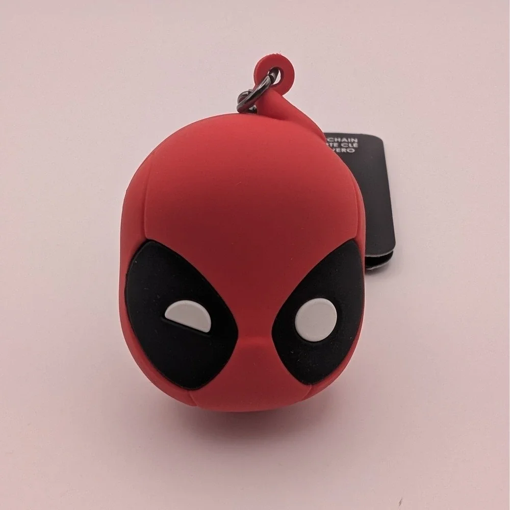 Loungefly Deadpool Superhero Keychain 3D Head Marvel With Tags
